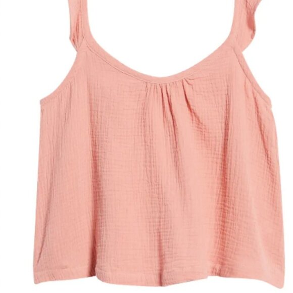 NEW Marine Layer Jude Flutter Sleeve Cotton Tank - Picture 2 of 4